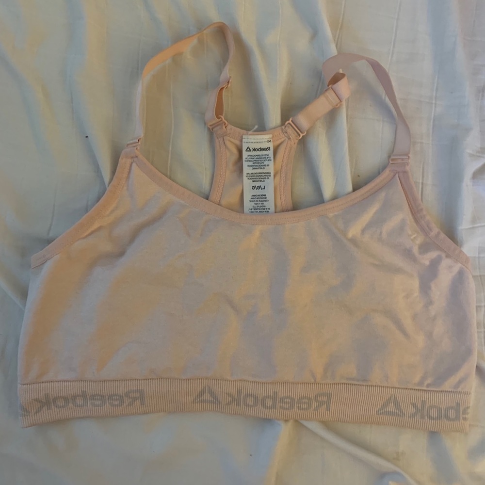 Reebok blush sports bra
